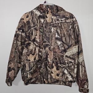 10X Break Up Infinity Men's XL Camouflage Hunting Full Zip Snap Hooded Jacket
